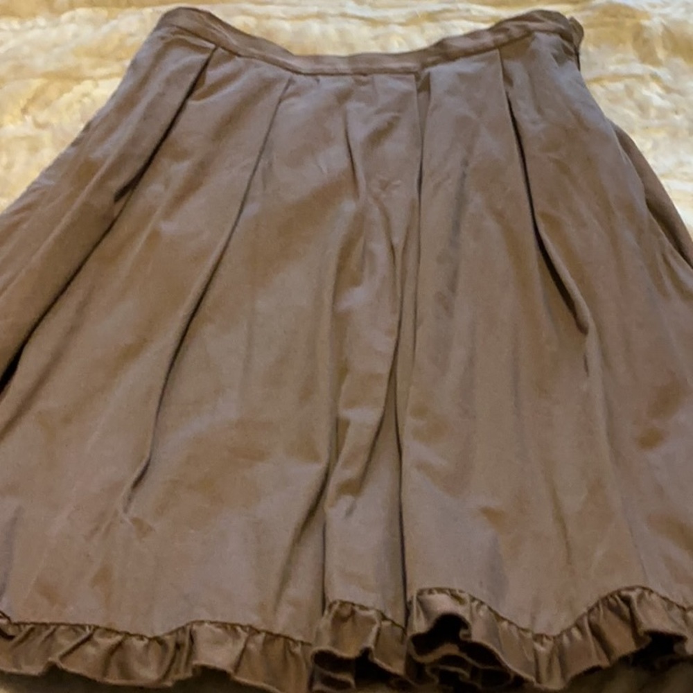 Chic Brown A-Line Women's Skirt